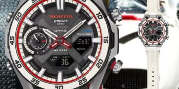Casio Edifice ECB-2300HR-1A: Phiên bản kỷ niệm 60 năm chiến thắng F1 đầu tiên của Honda