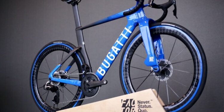 Bugatti ra mắt chiếc siêu xe đạp Factor One, giá bán bằng xe ô tô, chỉ có 250 chiếc