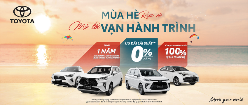 Ưu đãi Toyota tháng 5