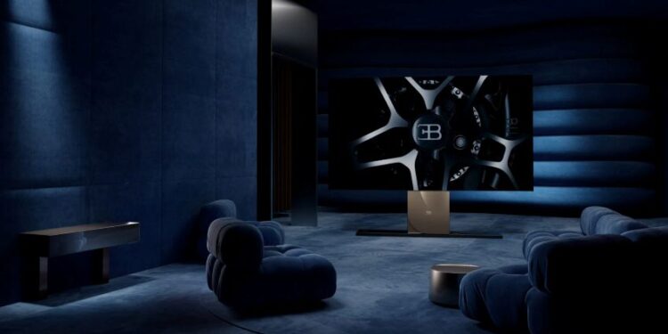Bugatti ra mắt TV MicroLED 137 inch, có thể “biến mất” vào trong tủ chỉ sau 45 giây