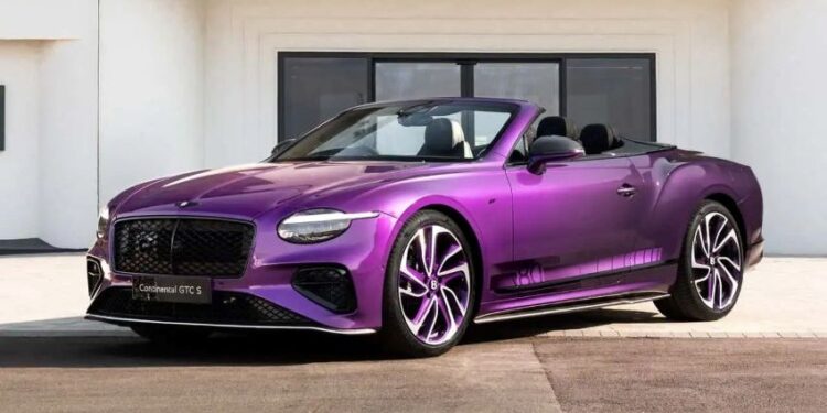 Độc bản Bentley Continental GTC sắc tím kỷ niệm 80 năm