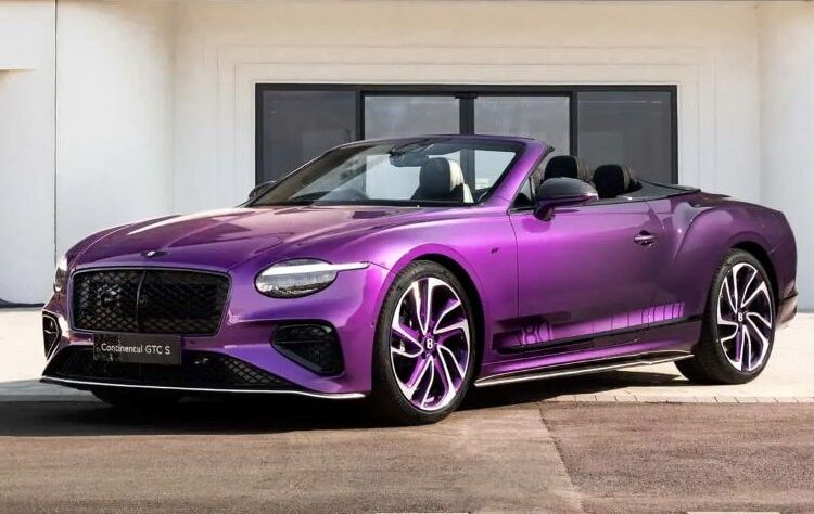 Độc bản Bentley Continental GTC sắc tím kỷ niệm 80 năm