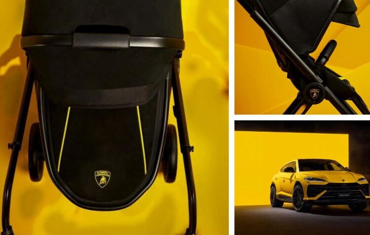 Lamborghini Reef AL Giallo: Xe đẩy em bé lấy cảm hứng từ siêu xe Urus