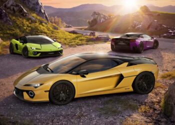 Lamborghini Temerario Tettonero nóc và nắp capô đen