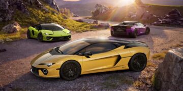 Lamborghini Temerario Tettonero nóc và nắp capô đen