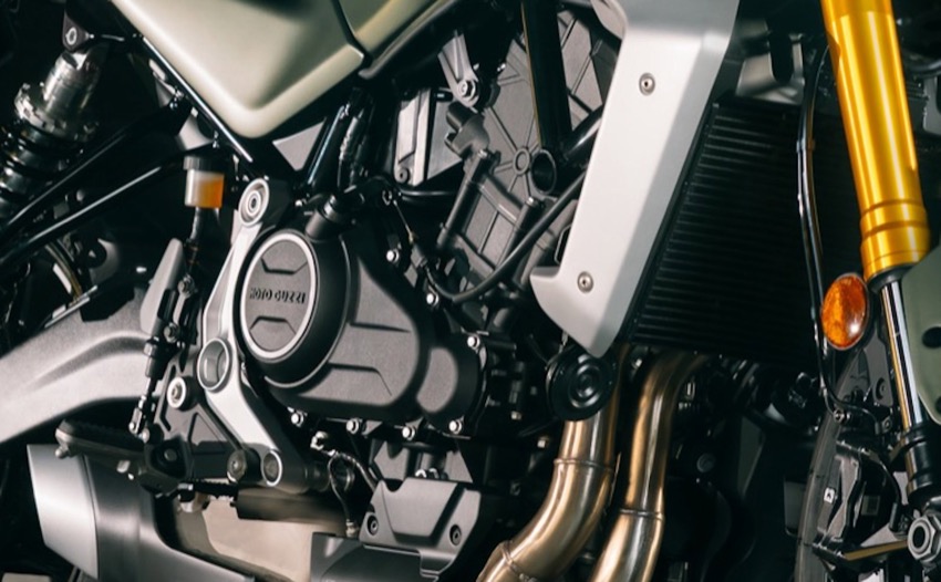Khối động cơ hai xi-lanh song song của Moto Guzzi The Trip 500