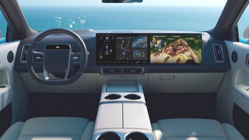 Các màn hình trong khoang lái Li Auto L9